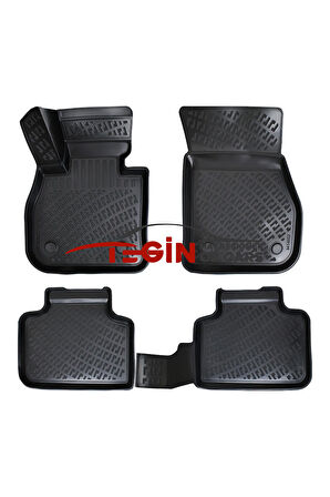 Bmw X1 F48 2023 3D Havuzlu Paspas Siyah