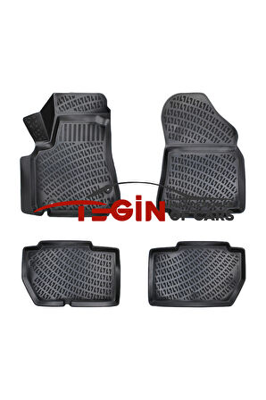 Citroen Berlingo 90 HP 2010 3D Havuzlu Paspas Siyah