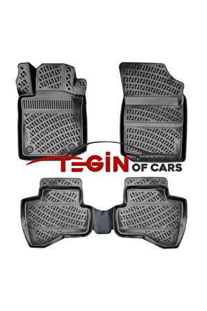 Citroen C1 2011 3D Havuzlu Paspas Siyah