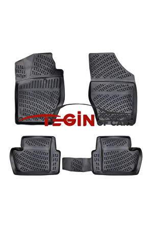 Citroen C4 2013 3D Havuzlu Paspas Siyah