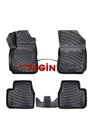 Citroen Cactus 2022 3D Havuzlu Paspas Siyah