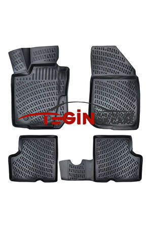 Dacia Duster 4x4 2014 3D Havuzlu Paspas Siyah