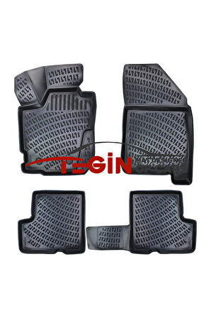 Dacia Duster 4x4 2018 3D Havuzlu Paspas Siyah