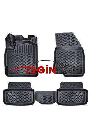 Dacia Sandero Stepway Comfort Paket 2023 3D Havuzlu Paspas Siyah