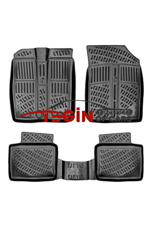 Dacia Spring Elektrikli 2023 3D Havuzlu Paspas Siyah