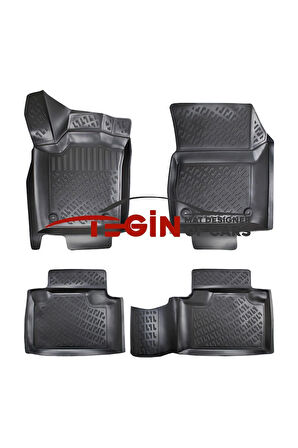 Dodge Durango 2012 3D Havuzlu Paspas Siyah