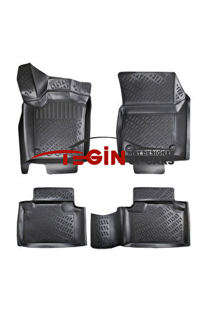 Dodge Durango 2016 3D Havuzlu Paspas Siyah