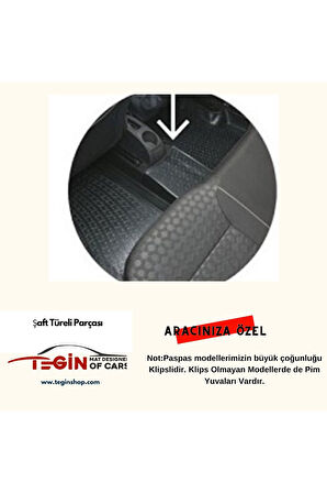 Fiat Doblo 2010-2015 3D Havuzlu Paspas Siyah