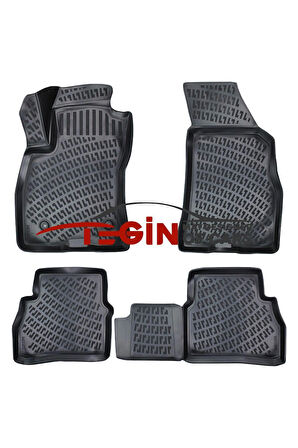 Fiat Doblo 2020 3D Havuzlu Paspas Siyah