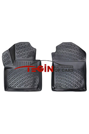 Connect Panelvan 2 Parça 2002 3D Havuzlu Paspas Siyah