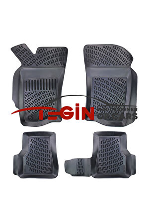 Fiat Palio 2004 3D Havuzlu Paspas Siyah