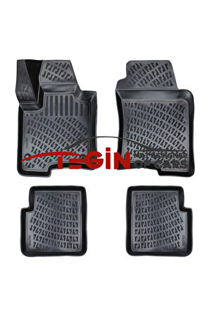 Fiat Panda 2020 3D Havuzlu Paspas Siyah