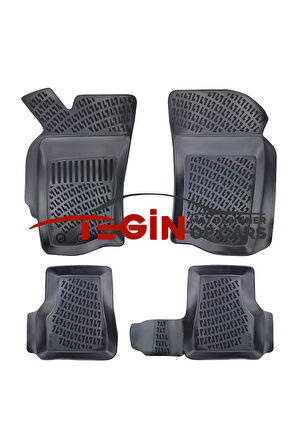 Fiat Siena 1996-2012 3D Havuzlu Paspas Siyah