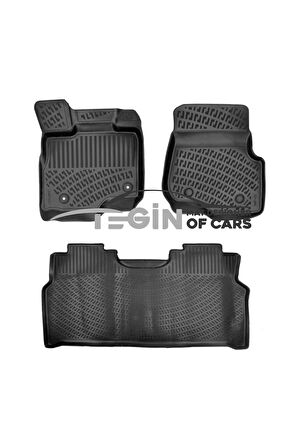 F 150 Super Crew/Halı Zemin/Isıtma Kanalsız USA 2012 3D Havuzlu Paspas Siyah