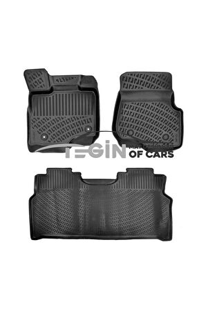 Ford F 150 Super Crew/halı Zemin/konsollu Usa 2015-2021 3d Havuzlu Paspas Siyah