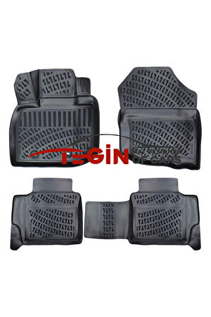 Honda City 2009-2013 3D Havuzlu Paspas Siyah