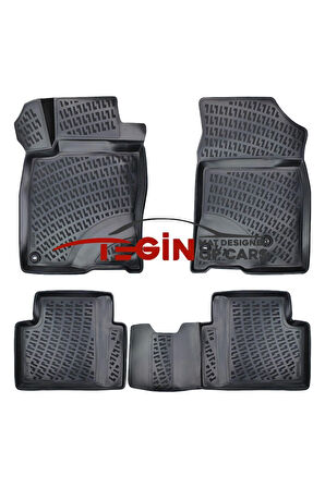 Honda Civic RS HB 2017 3D Havuzlu Paspas Siyah