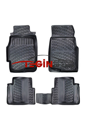 Honda Civic Sedan 1997 3D Havuzlu Paspas Siyah