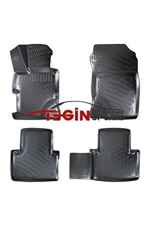 Honda Civic Sedan 2004 3D Havuzlu Paspas Siyah