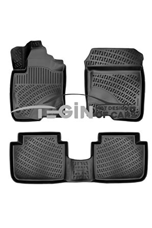 Honda HR-V USA 2023 3D Havuzlu Paspas Siyah