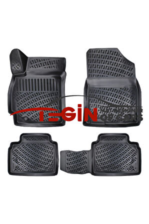 Hyundai Elantra 2021 3D Havuzlu Paspas Siyah