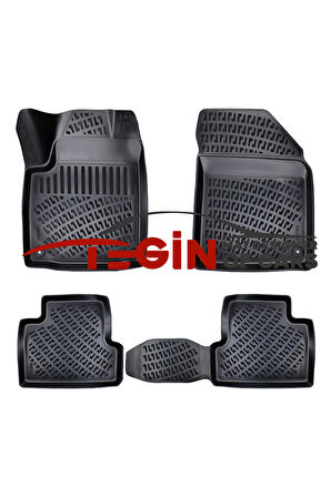 Jeep Cherokee KL 2016 3D Havuzlu Paspas Siyah