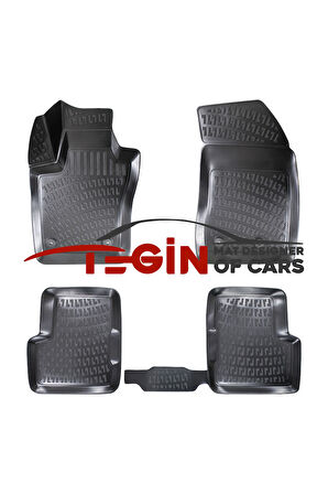 Jeep Renegade 2017 3D Havuzlu Paspas Siyah