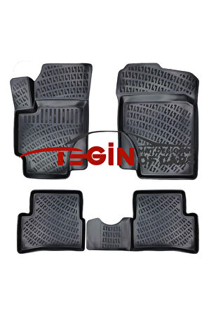 Kia Rio 2005 3D Havuzlu Paspas Siyah