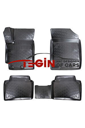 Kia Rio 2019 3D Havuzlu Paspas Siyah