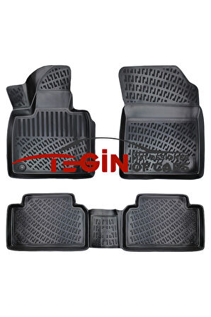 Kia Sorento USA 2023 3D Havuzlu Paspas Siyah