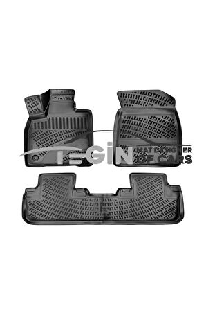 Lexus RX 5K 3D Havuzlu Paspas 2022 Siyah
