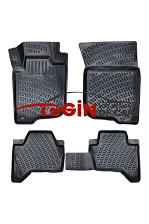 Mitsubishi L200 Blizzard-Tornado-Storm Paket 3D Havuzlu Paspas 2019 Sonras Siyah