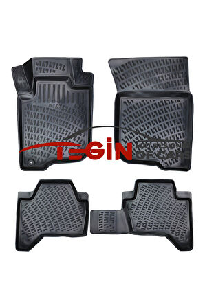 Mitsubishi L200 Blizzard-Tornado-Storm Paket 3D Havuzlu Paspas 2023 Siyah