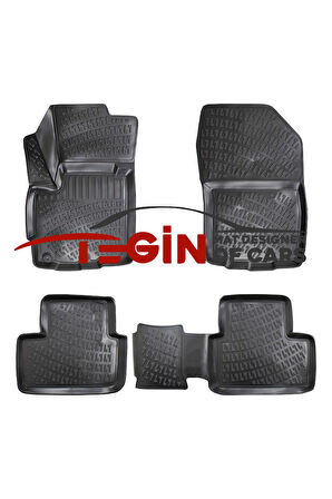 Mitsubishi Outlander Sport 3D Havuzlu Paspas 2014 Siyah