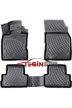 Nissan Qashqai 3D Havuzlu Paspas 2017 Siyah