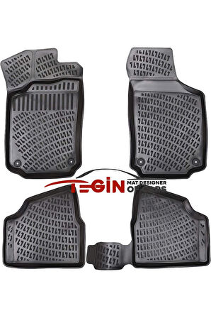 Opel Corsa C 3D Havuzlu Paspas 2006 Siyah