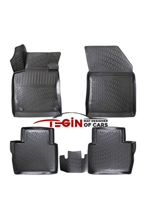 Peugeot 508 3D Havuzlu Paspas 2018 Sonrası Siyah