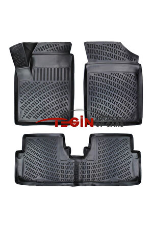 Peugeot Partner 1 3D Havuzlu Paspas 2000 Siyah