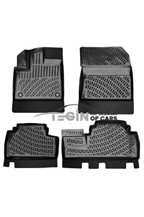 Peugeot Rifter 3D Havuzlu Paspas 2019 Sonrası Siyah