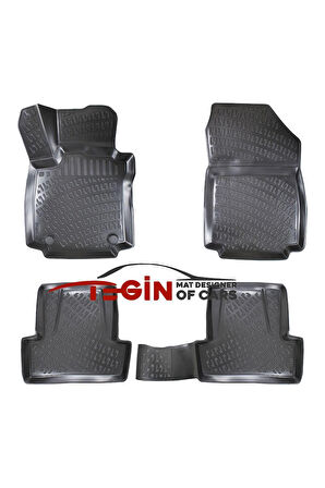 Renault Clio 4 3D Havuzlu Paspas 2013 Siyah