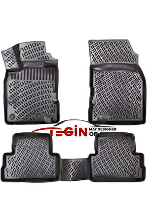 Renault Kadjar 3D Havuzlu Paspas 2015 Sonrası Siyah