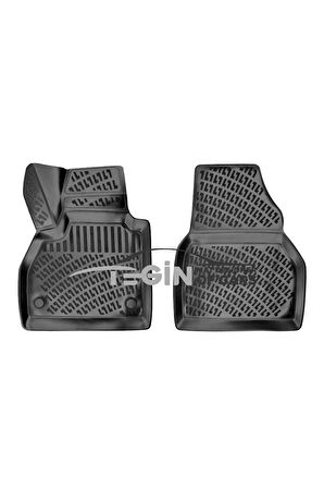 Renault Kangoo PANELVAN (2 Parça) 3D Havuzlu Paspas 2010 Siyah