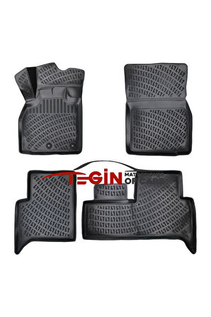 Renault Scenic 2 3D Havuzlu Paspas 2003-2009 Siyah