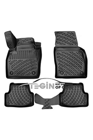 Seat İbiza V 3D Havuzlu Paspas 2017 Sonrası Siyah