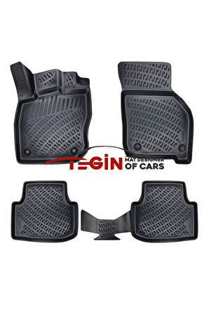 Seat Leon Otomatik Vites 3D Havuzlu Paspas 2020 Sonrası Siyah