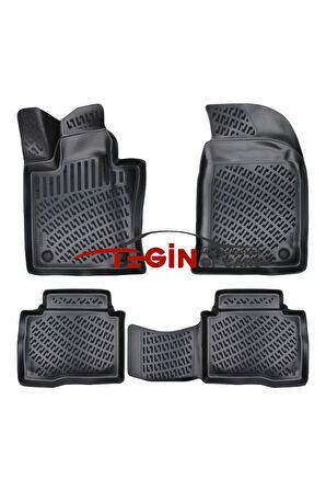 Ssangyong Korando 3D Havuzlu Paspas 2023 Siyah