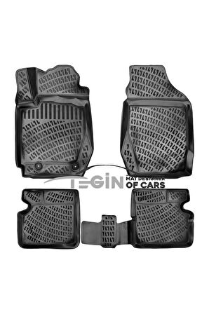 Toyota Corolla 3D Havuzlu Paspas 2000-2007 Siyah