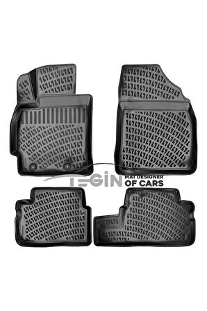 Toyota Corolla 3D Havuzlu Paspas 2006-2013 Siyah