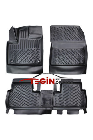 Toyota Proace City Flame / Passion X-PACK 3D Havuzlu Paspas 2023 Siyah