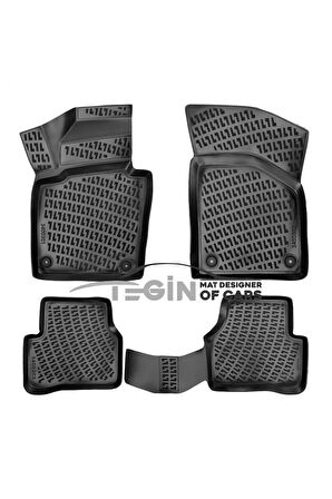 Volkswagen Passat B7 3D Havuzlu Paspas 2015 Siyah